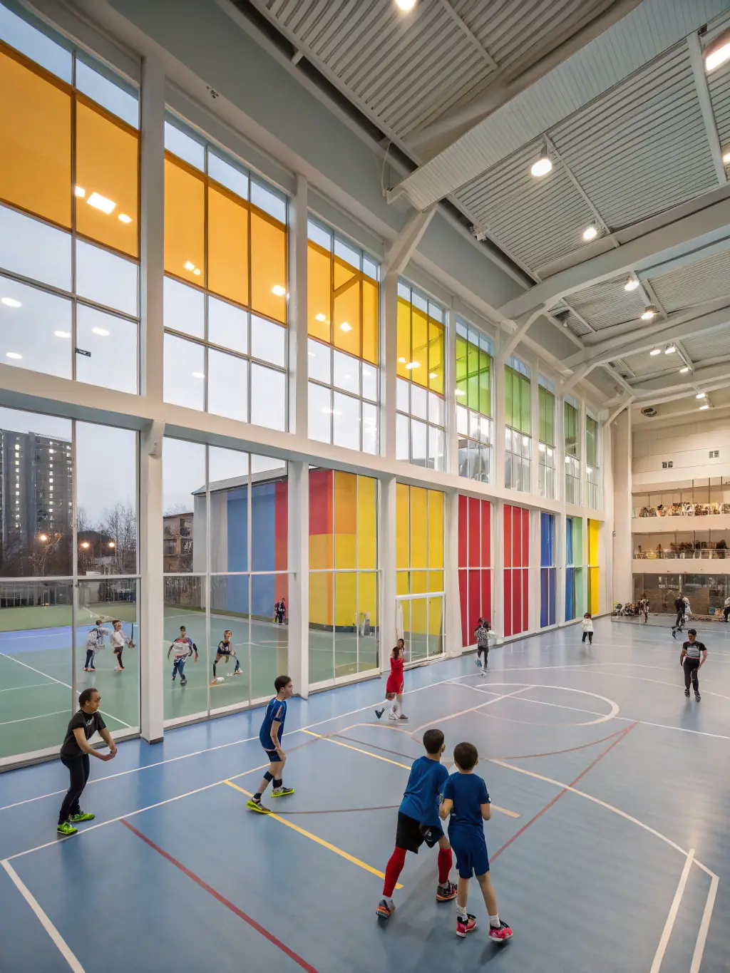 A diverse group of students participating in various sports activities at ASCP, promoting inclusivity and a wide range of athletic opportunities.